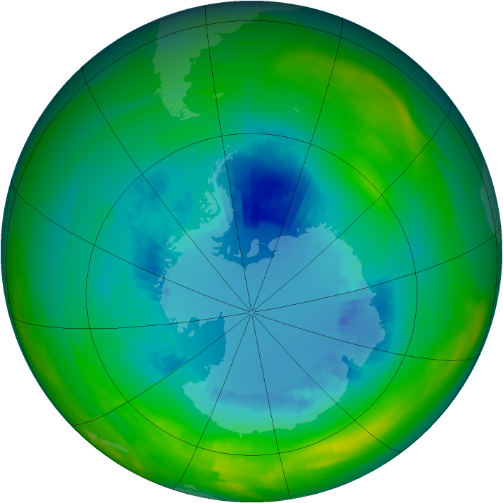 Ozone Map 1984-08-30